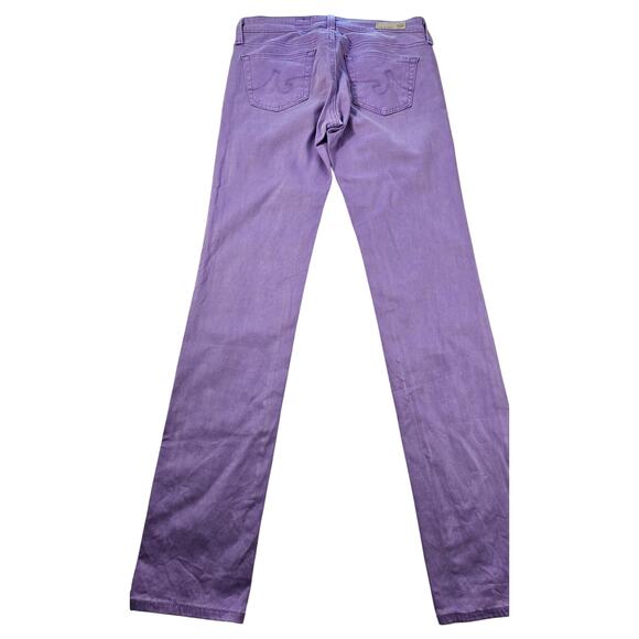 AG cigarette leg the stilt purple lavander ankle skinny jeans made in USA 24 EUC - Picture 3 of 9